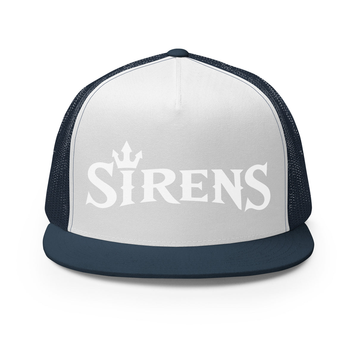 Performance | 5 Panel Trucker Cap | Naples Sirens | Emblem (Variant) Logo