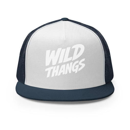 Performance | 5 Panel Trucker Cap | Wild Thangs | Crest Logo