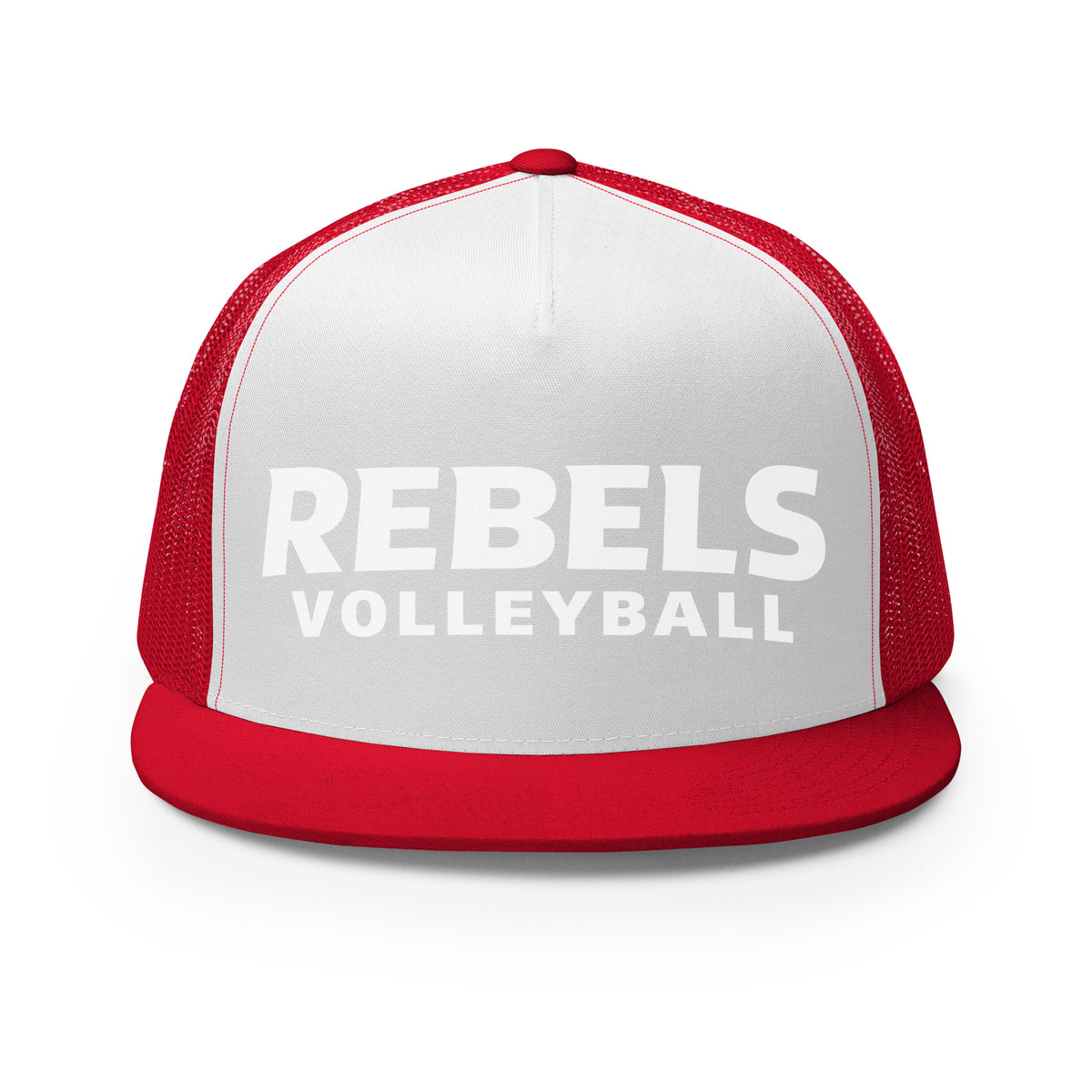 Performance | 5 Panel Trucker Cap | Rebels Volleyball Club | Crest Logo