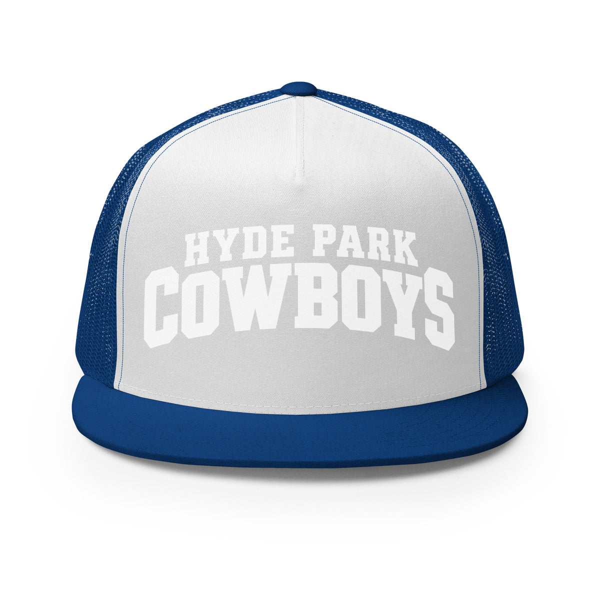 Performance | 5 Panel Trucker Cap | Hyde Park Cowboys | Crest Logo
