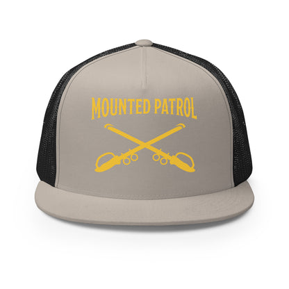 Performance | 5 Panel Trucker Cap | Metro Nashville Police Department Horse Mounted Patrol | Sabres Logo