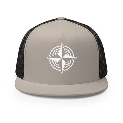 Performance | 5 Panel Trucker Cap | Boston-North Track Club | Emblem Logo