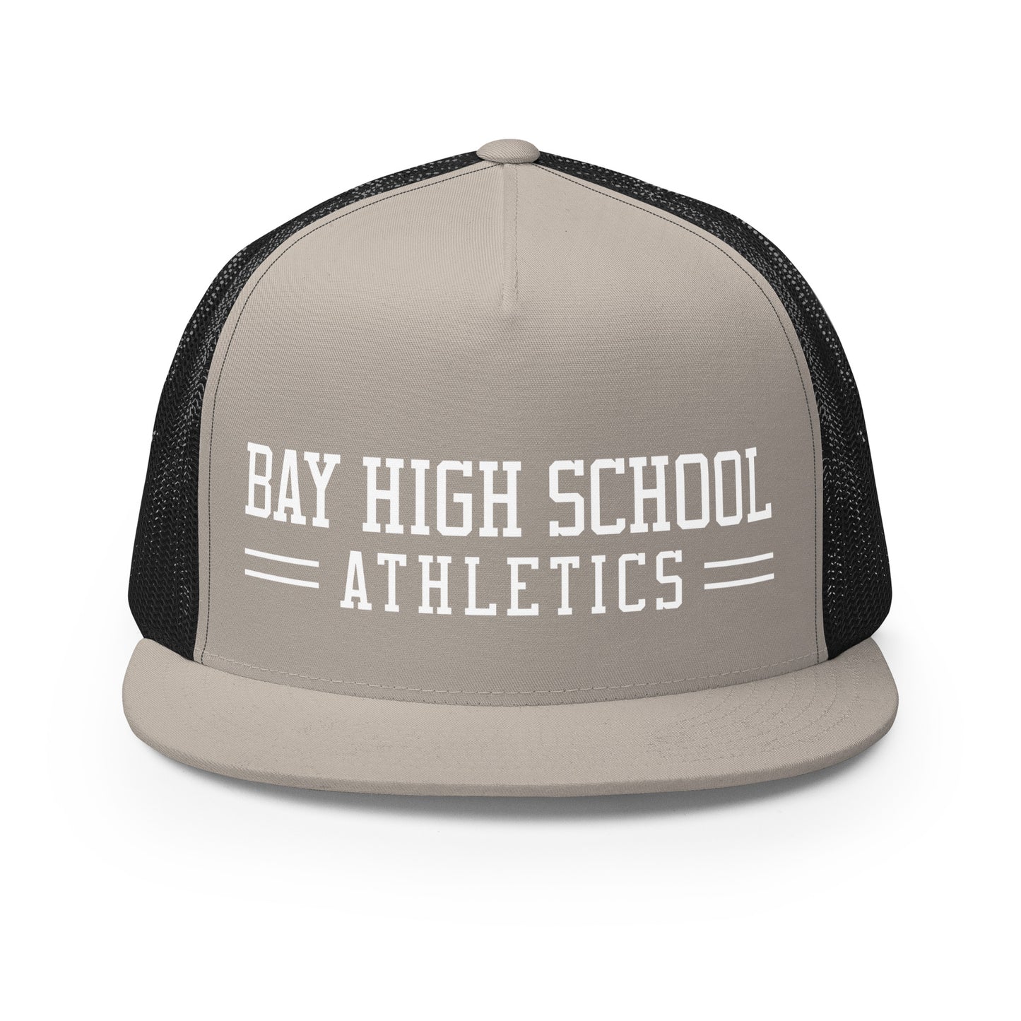 Performance | 5 Panel Trucker Cap | Bay High Softball | Modern Script Logo