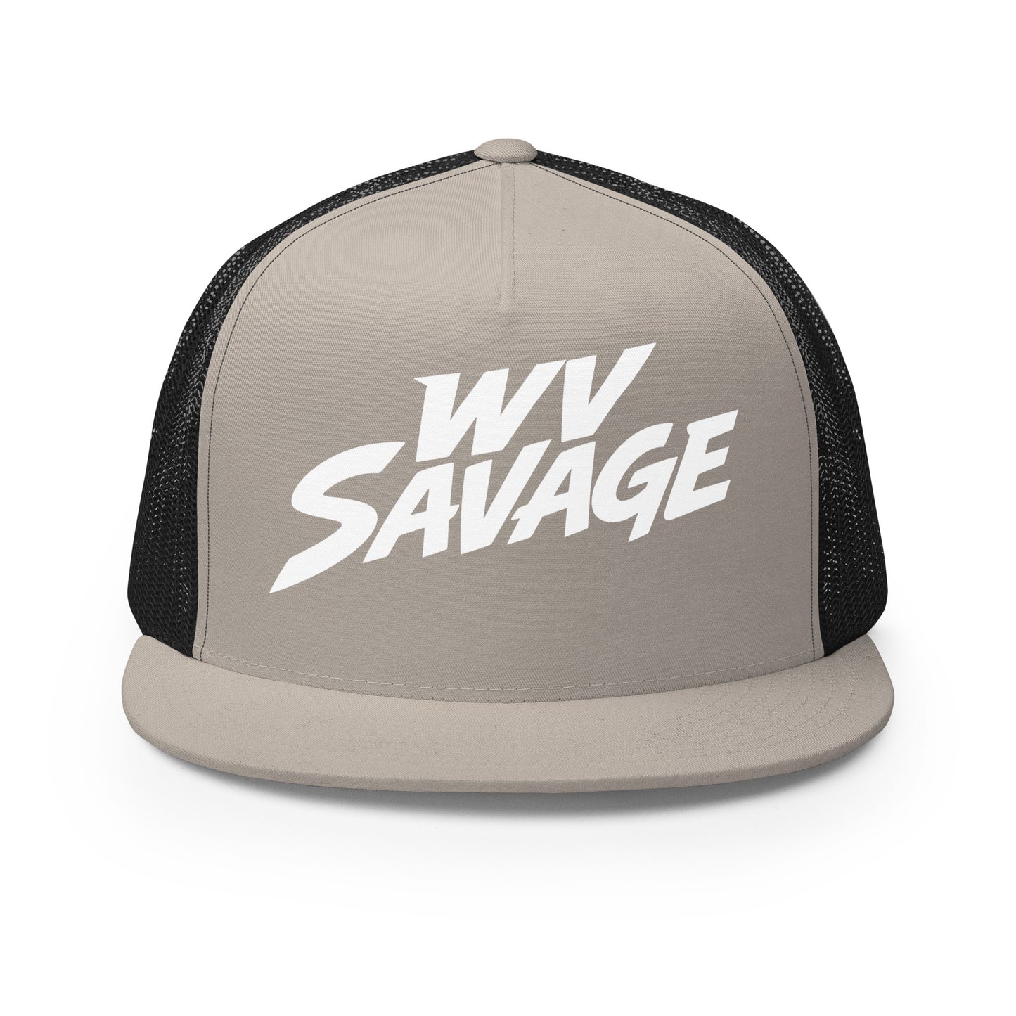 Performance | 5 Panel Trucker Cap | Savage | Crest Logo