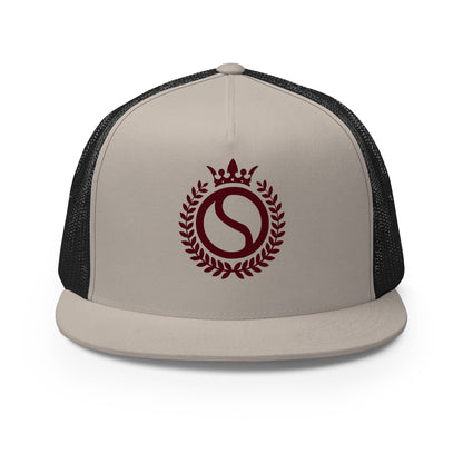 Performance | 5 Panel Trucker Cap | Sinton Desperados Baseball | Crest Logo