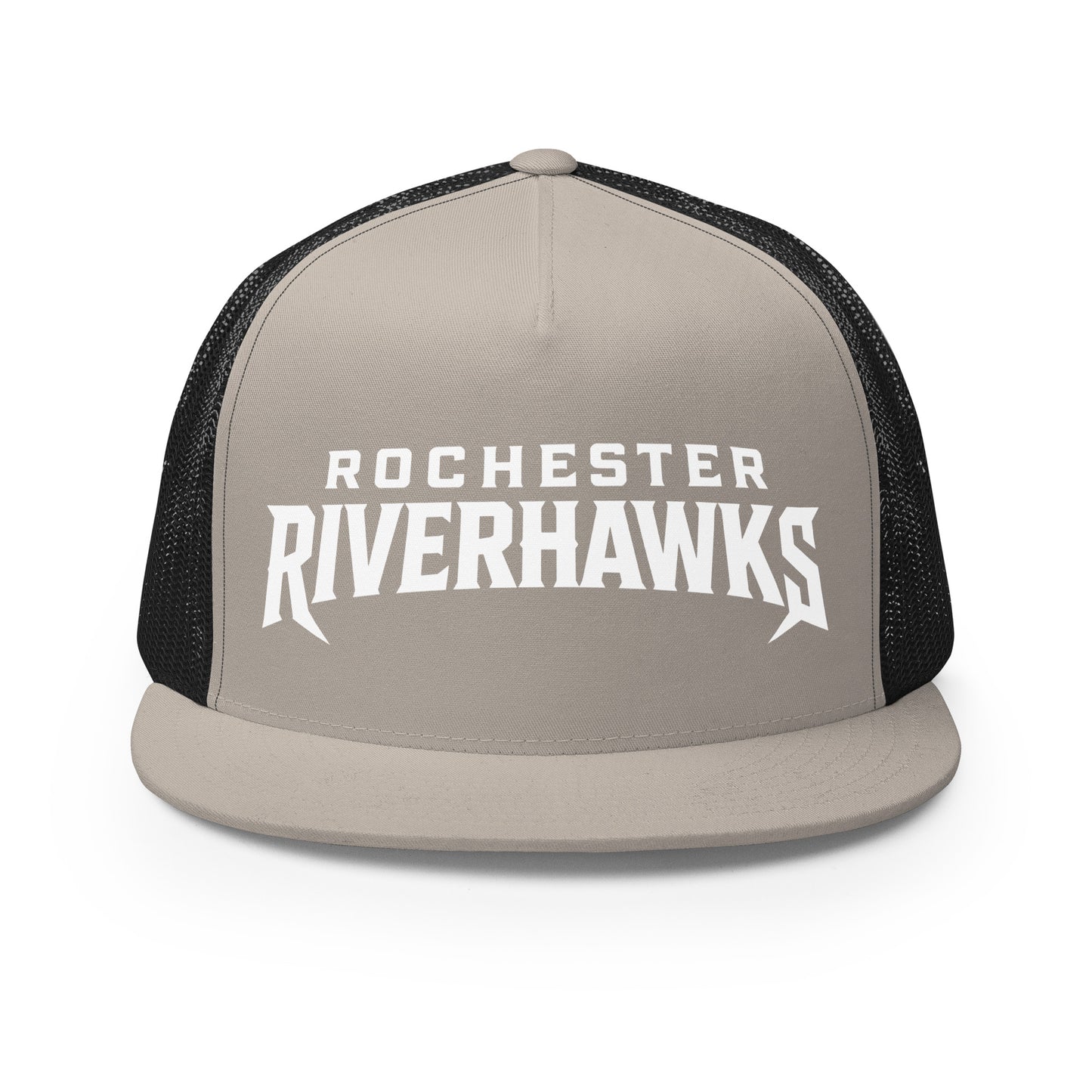 Performance | 5 Panel Trucker Cap | Rochester Riverhawks | Shield Logo