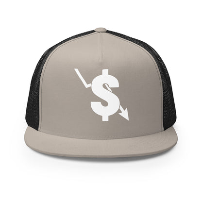 Performance | 5 Panel Trucker Cap | The Lowest Bidders | Shield Logo