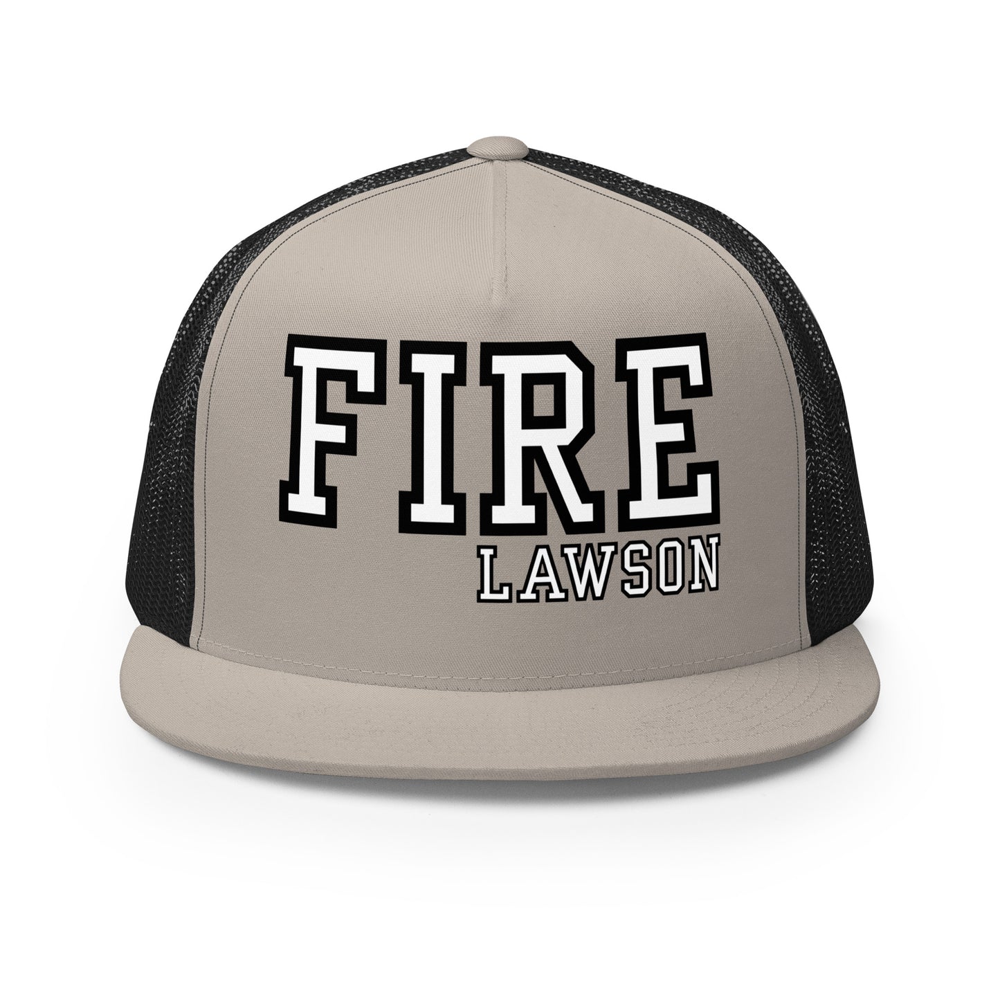 Performance | 5 Panel Trucker Cap | Lawson Fire Department | Script Logo