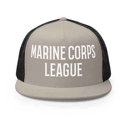 Performance | 5 Panel Trucker Cap | Marine Corps League kings County Det 455 | Crest Logo