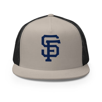 Performance | 5 Panel Trucker Cap | Saint Francis School | SF Crest Logo