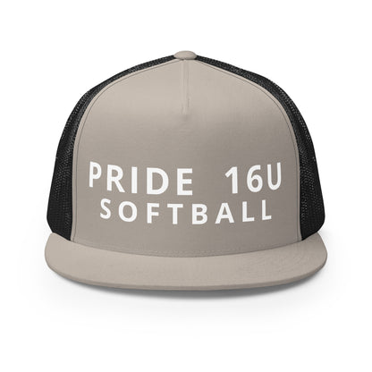 Performance | 5 Panel Trucker Cap | NNY Pride Softball | Emblem Logo