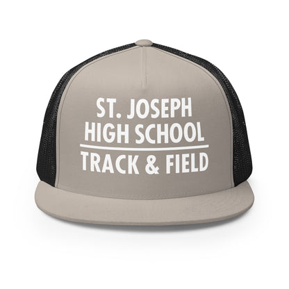 Performance | 5 Panel Trucker Cap | St. Joseph High School - Track & Field | Crest Logo