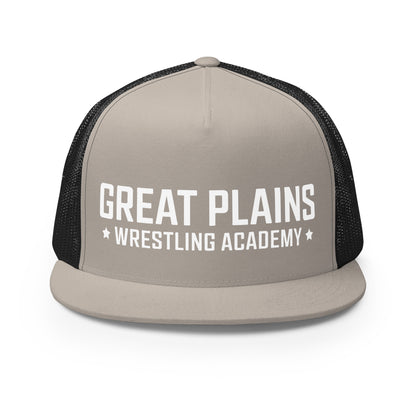 Performance | 5 Panel Trucker Cap | Great Plains Wrestling Academy | Script Logo