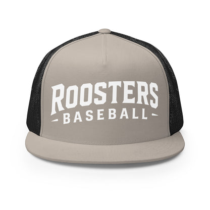 Performance | 5 Panel Trucker Cap | Rooster Nation | Athletic Crest Logo