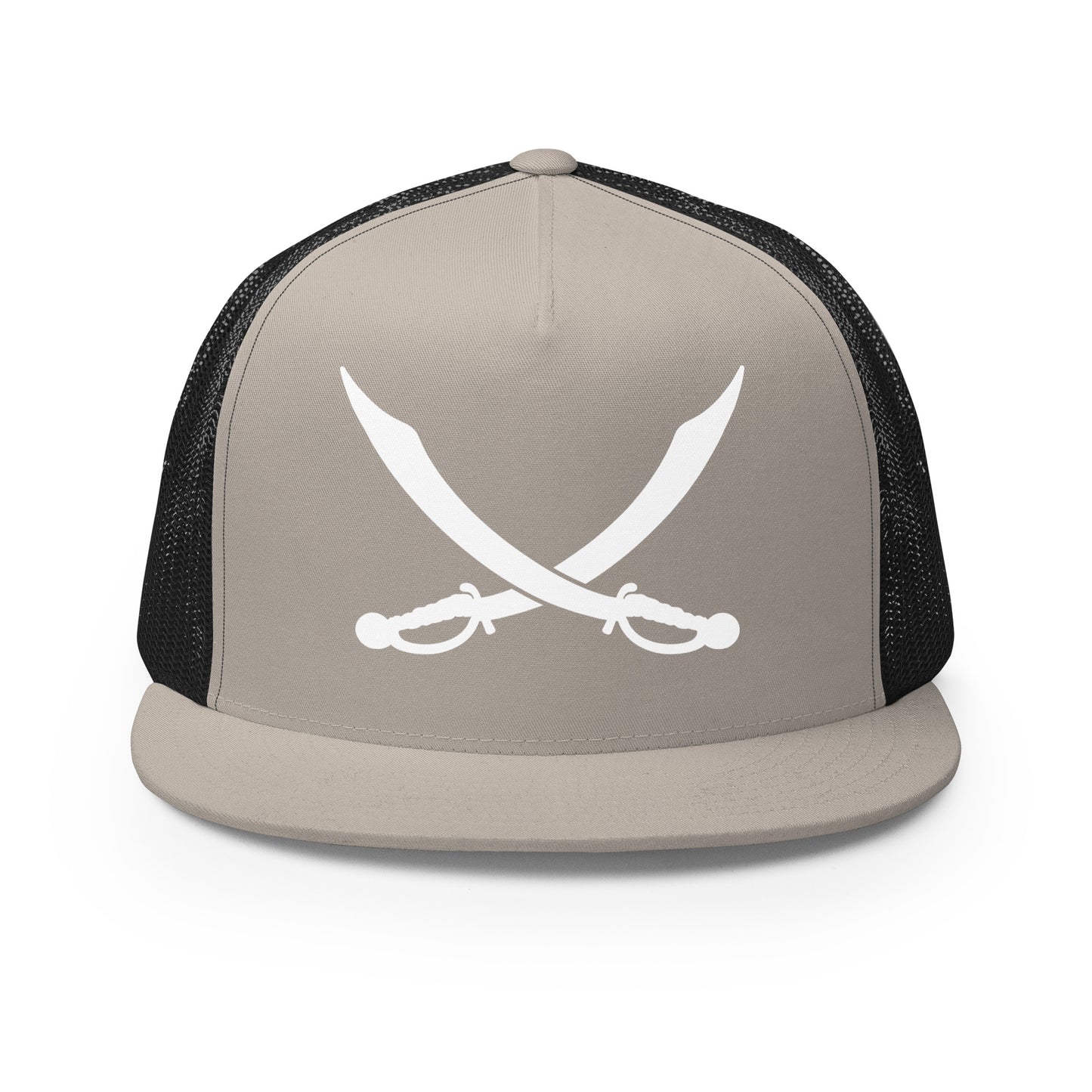Performance | 5 Panel Trucker Cap | Belton Youth Football Pirates | Crest Logo