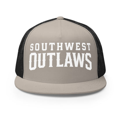 Performance | 5 Panel Trucker Cap | Southwest Outlaws | Crest Logo