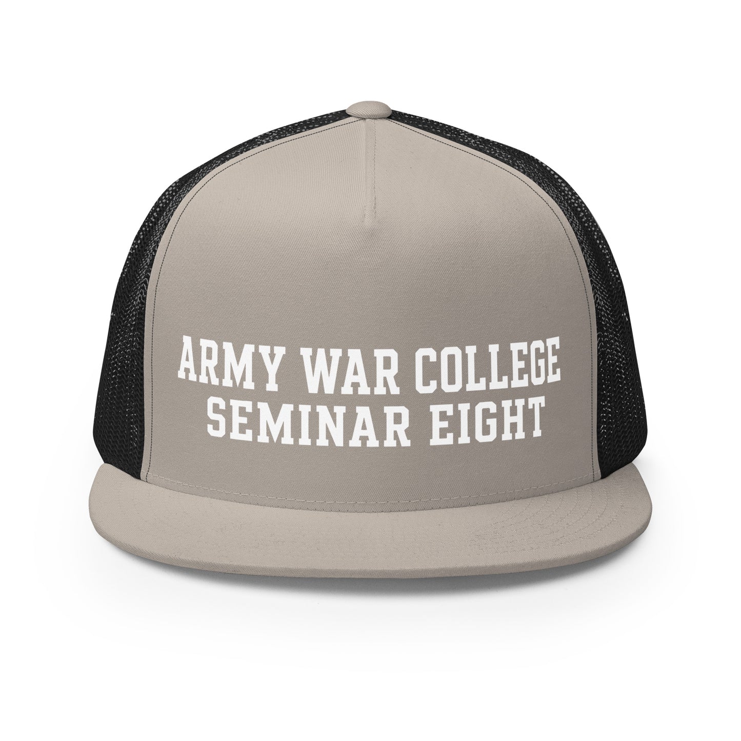 Performance | 5 Panel Trucker Cap | Army War College (Seminar 8) | Script Logo