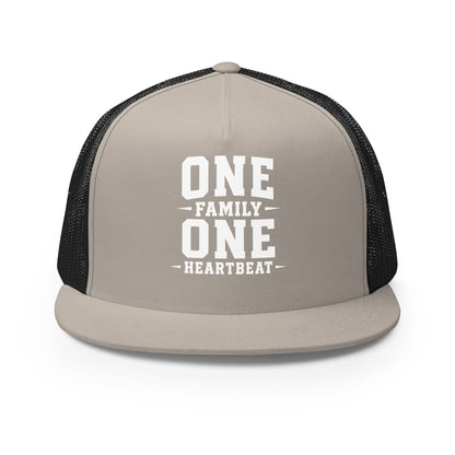 Performance | 5 Panel Trucker Cap | Celina Black Football | Modern Script Logo