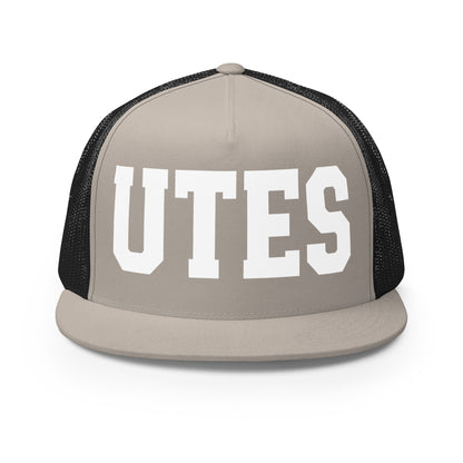 Performance | 5 Panel Trucker Cap | Utes Allstar Cheer | Script Logo