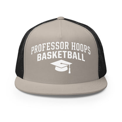 Performance | 5 Panel Trucker Cap | Professor Hoops Basketball | Modern Script Logo