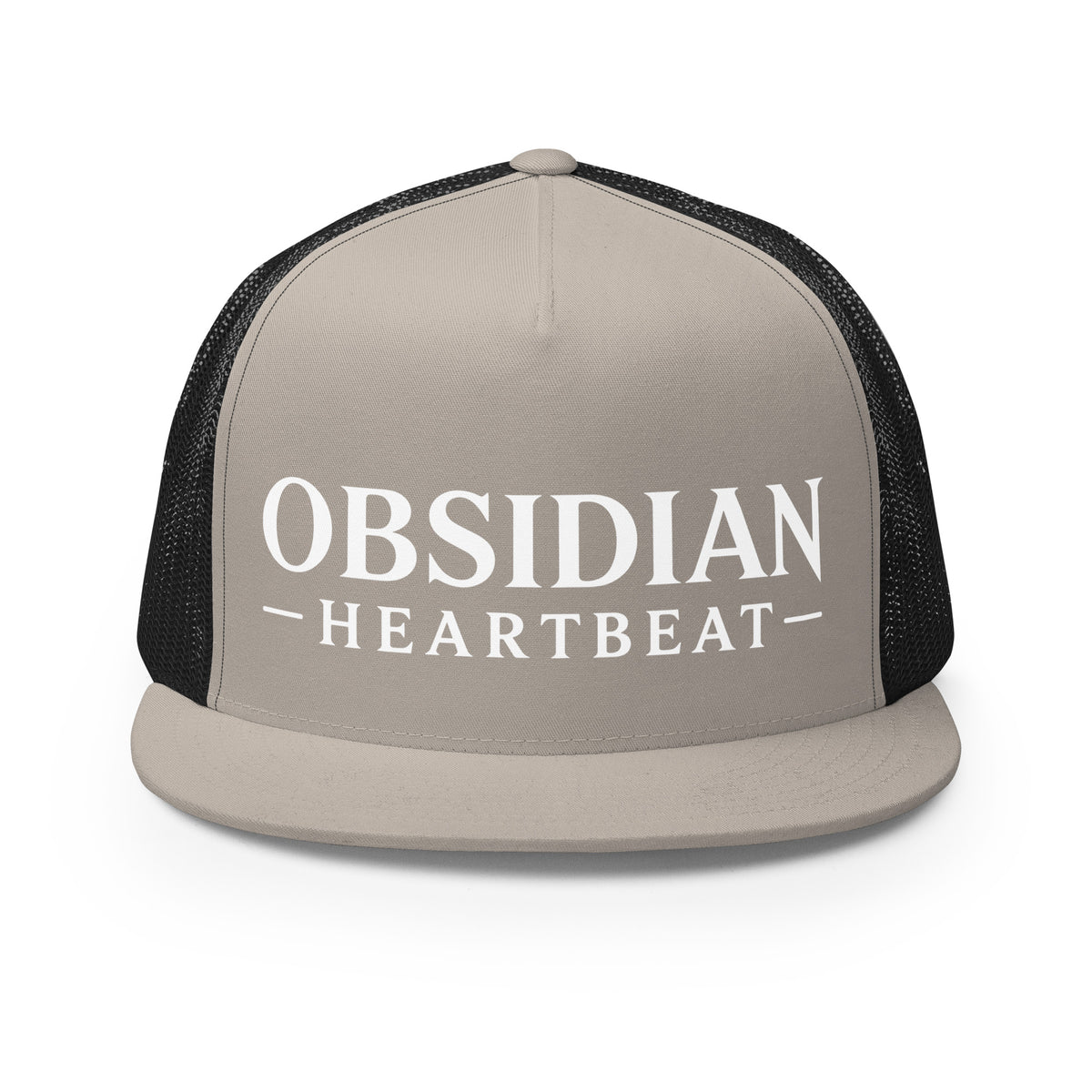 Performance | 5 Panel Trucker Cap | Obsidian Heartbeat | Pulse Athletics Logo