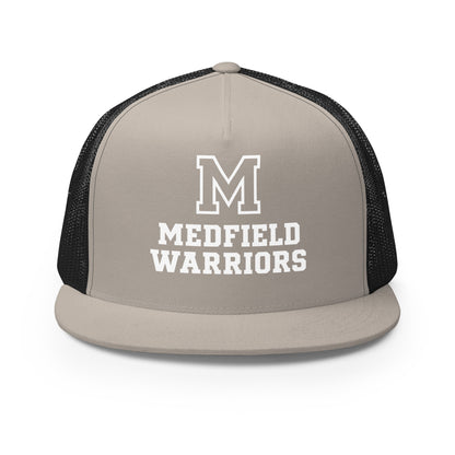 Performance | 5 Panel Trucker Cap | Medfield Softball | Badge Logo
