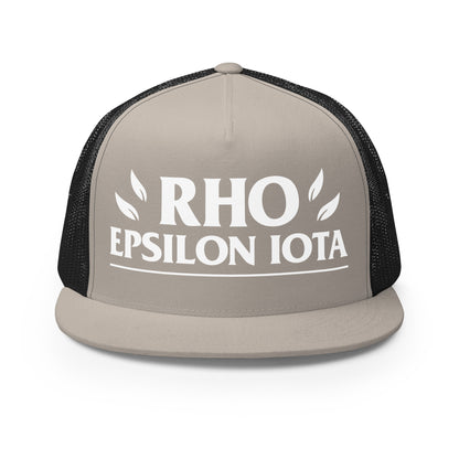 Performance | 5 Panel Trucker Cap | Rho | Script Logo
