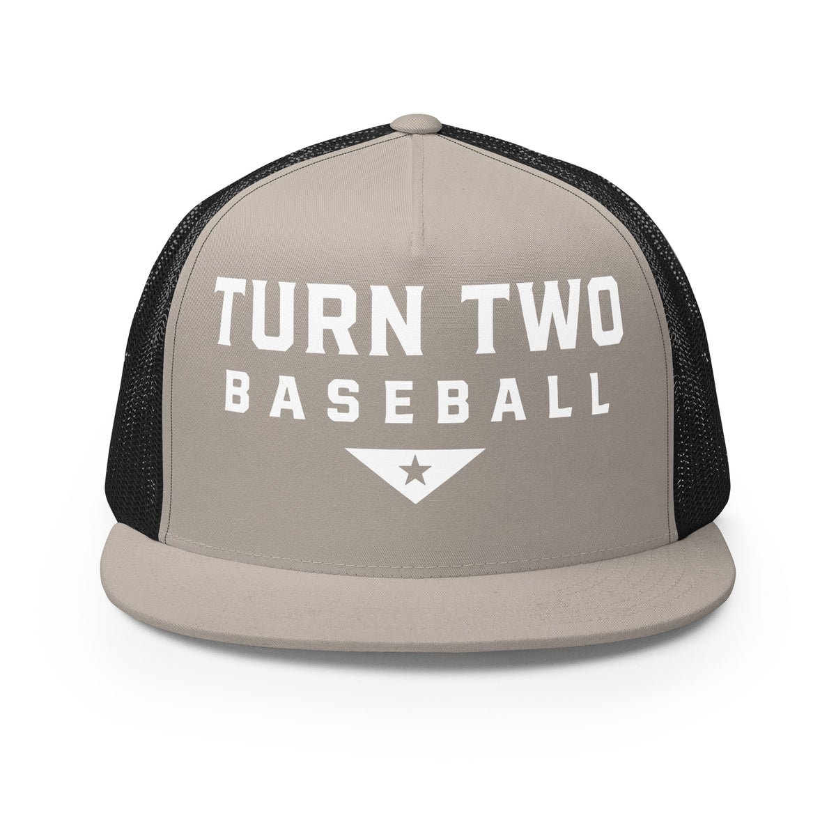 Performance | 5 Panel Trucker Cap | Texas Turn Two Baseball | Modern Script Logo