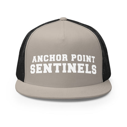 Performance | 5 Panel Trucker Cap | Anchor Point | Crest Logo