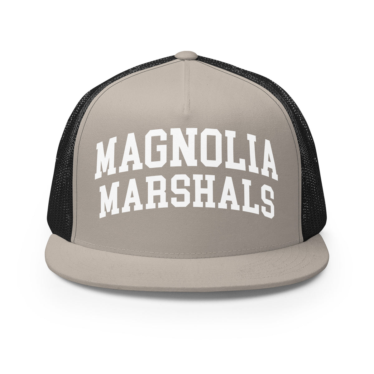 Performance | 5 Panel Trucker Cap | Pink Magnolias Dance | Crest Logo