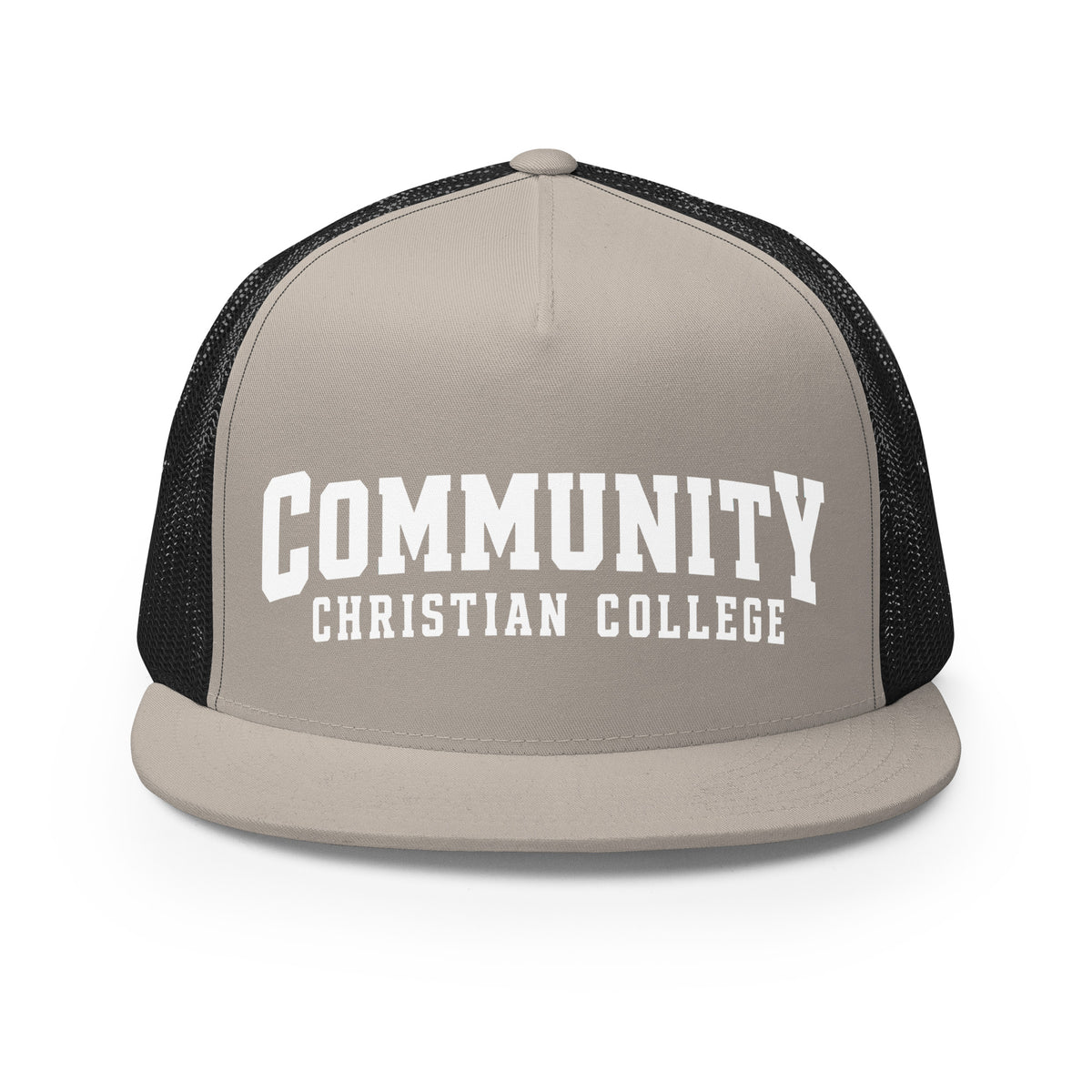 Performance | 5 Panel Trucker Cap | Community Christian College | Vanguard Athletic Logo