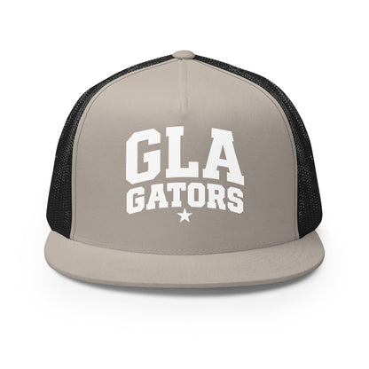 Performance | 5 Panel Trucker Cap | GLA Gators Cheer Team | Vanguard Logo