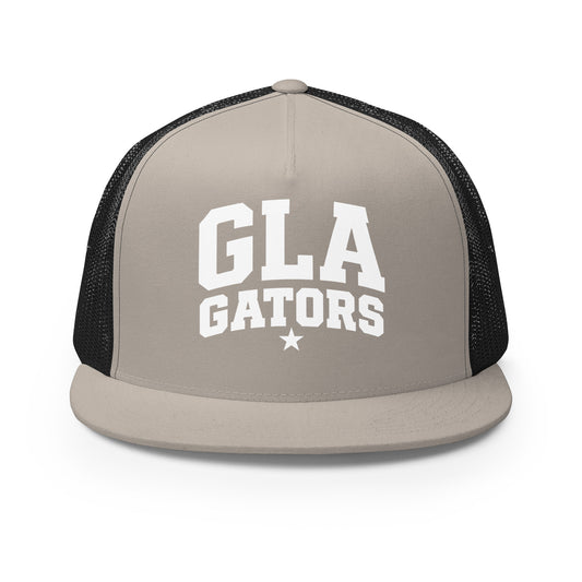 Performance | 5 Panel Trucker Cap | GLA Gators Cheer Team | Vanguard Logo