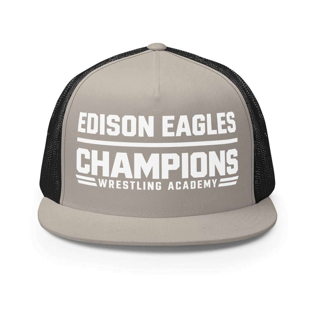 Performance | 5 Panel Trucker Cap | Edison Eagles/CWA Wrestling | Crest Logo