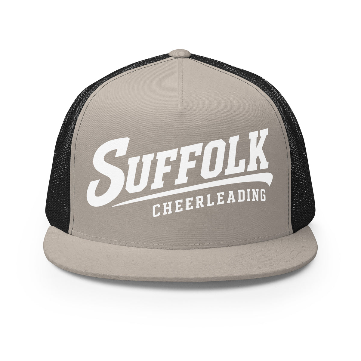 Performance | 5 Panel Trucker Cap | Suffolk University Cheerleading | Athletics Logo