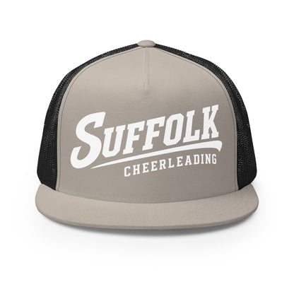 Performance | 5 Panel Trucker Cap | Suffolk University Cheerleading | Athletics Logo