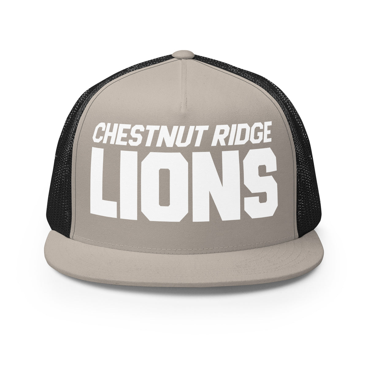 Performance | 5 Panel Trucker Cap | Chestnut Ridge Lions Football | Script Logo
