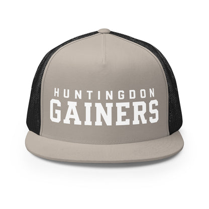 Performance | 5 Panel Trucker Cap | HCC Gymnastics | Gainers Emblem Logo