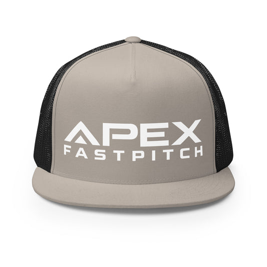 Performance | 5 Panel Trucker Cap | Apex Fastpitch | Emblem Logo