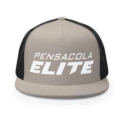 Performance | 5 Panel Trucker Cap | Pensacola Elite Inc. | Crest Logo