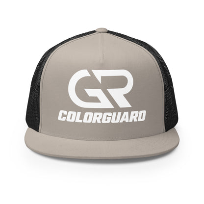 Performance | 5 Panel Trucker Cap | George Ranch High School Colorguard | Emblem Logo