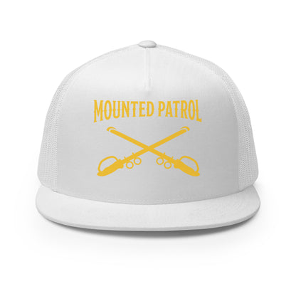 Performance | 5 Panel Trucker Cap | Metro Nashville Police Department Horse Mounted Patrol | Sabres Logo