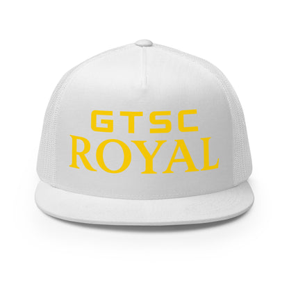 Performance | 5 Panel Trucker Cap | GTSC Royal | Modern Script Logo