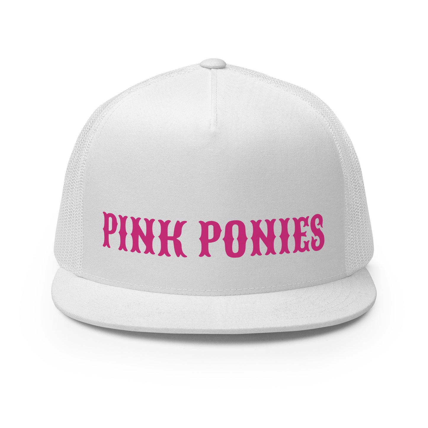 Performance | 5 Panel Trucker Cap | Pink Pony Athletic Club | Script Logo