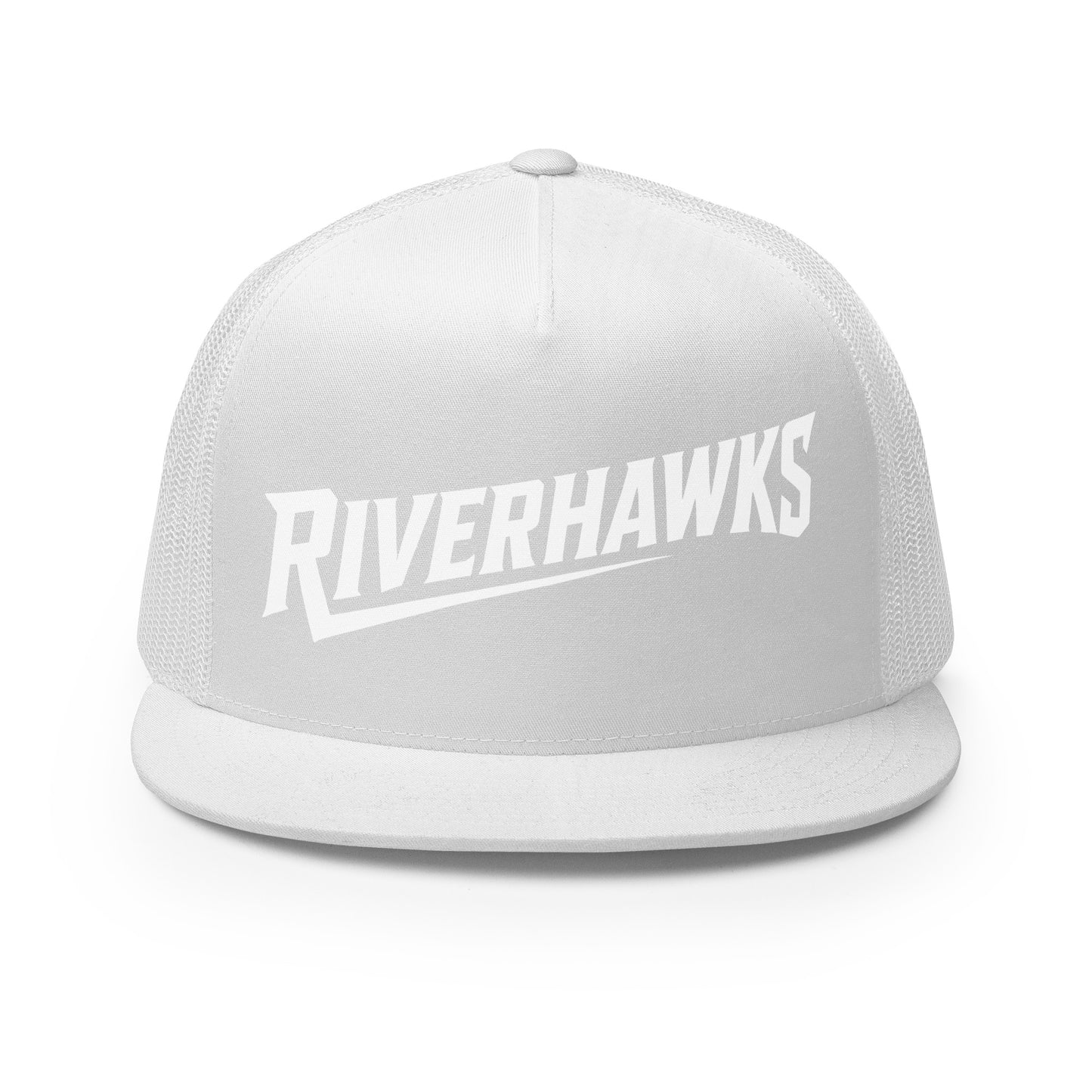 Performance | 5 Panel Trucker Cap | Rochester Riverhawks | Crest Logo