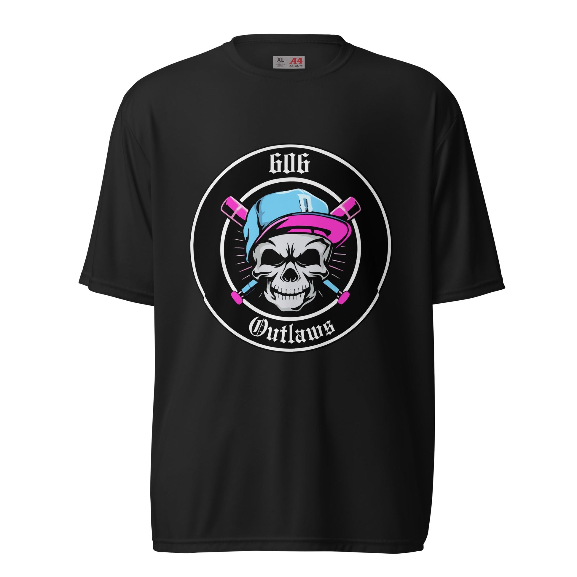 Active | Moisture Wicking Shirt | 606 Outlaws Baseball | Badge Logo