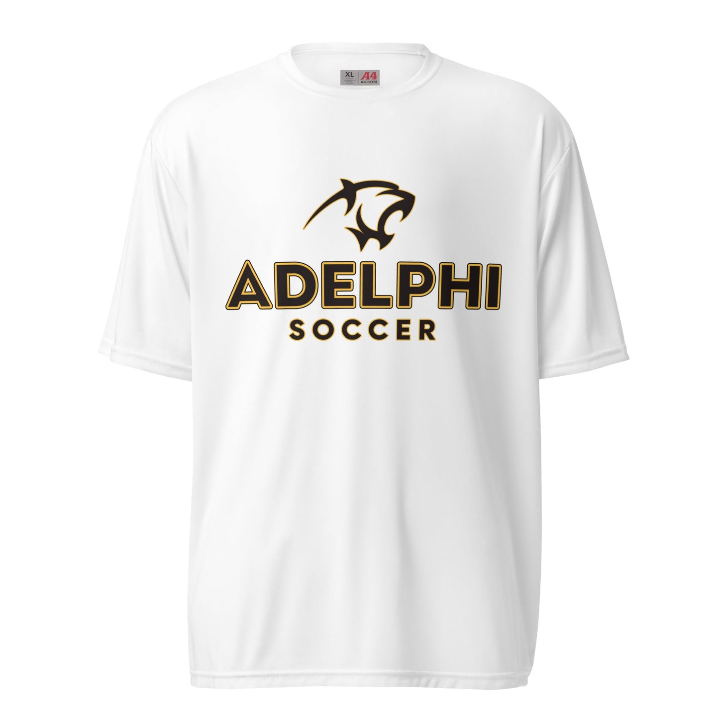 Active | Moisture Wicking Shirt | Adelphi Womens Soccer | Vanguard Mark Logo