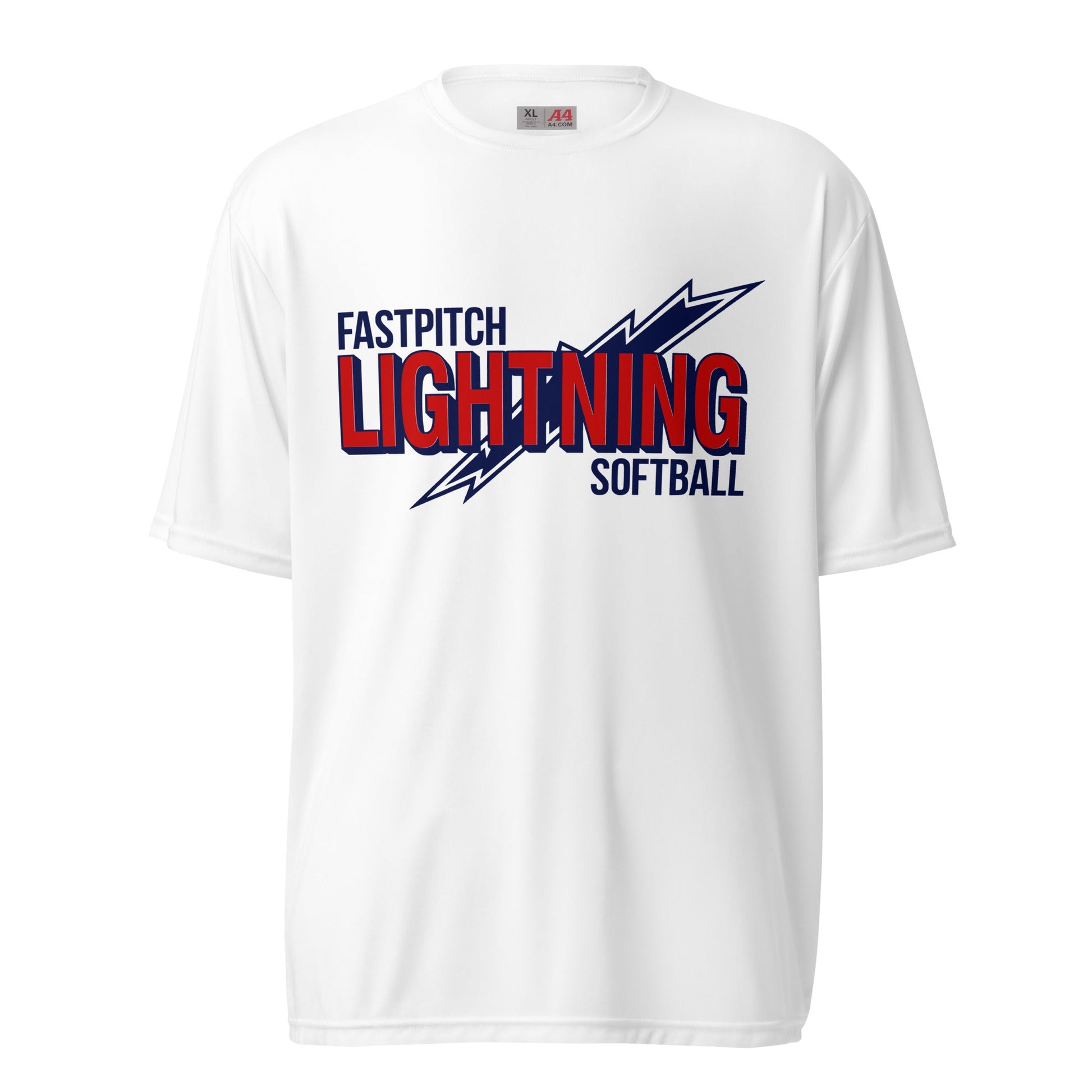 Active | Moisture Wicking Shirt | Amherst Lightning Softball | Lightning Logo