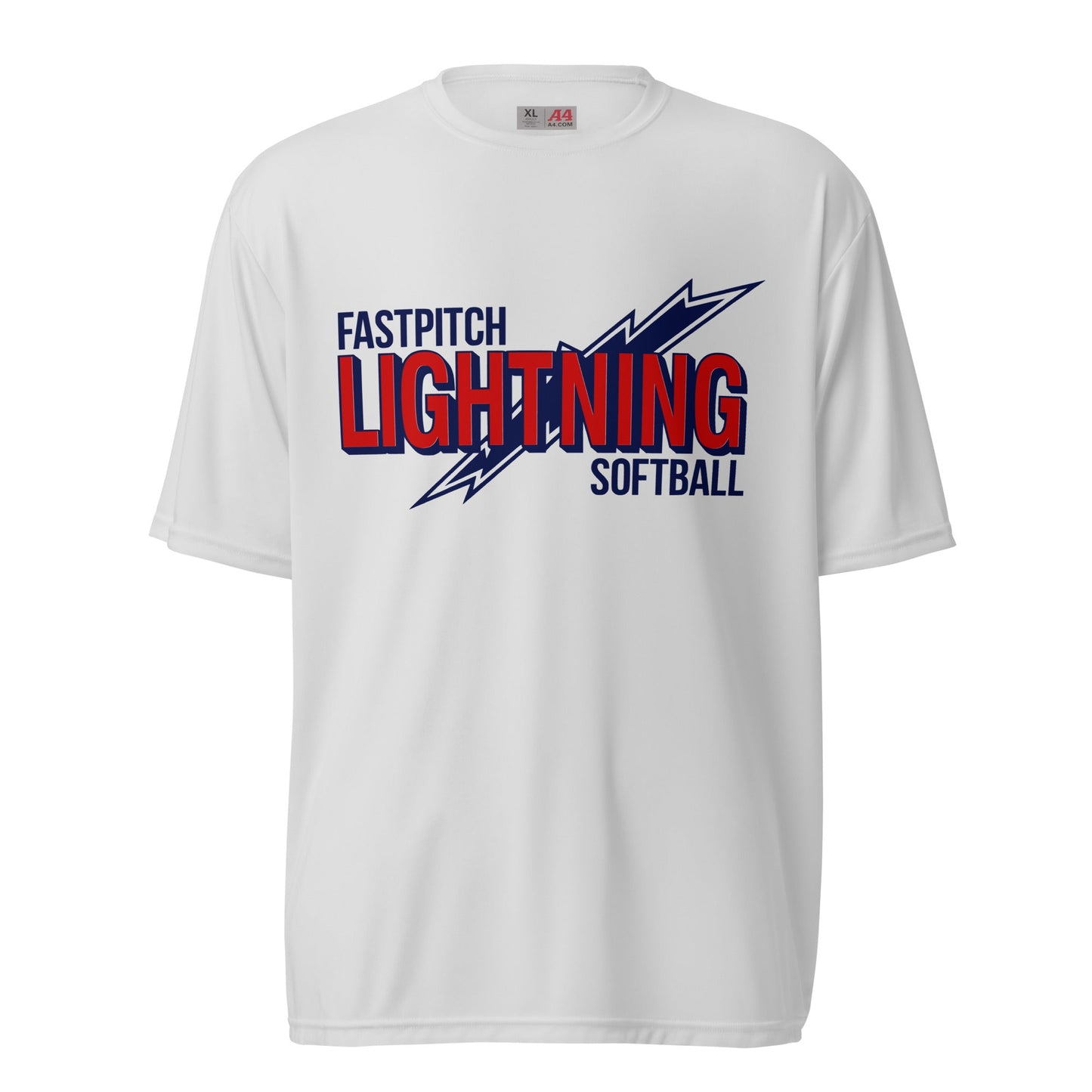 Active | Moisture Wicking Shirt | Amherst Lightning Softball | Lightning Logo