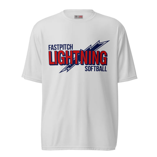 Active | Moisture Wicking Shirt | Amherst Lightning Softball | Lightning Logo